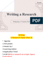 Writing A Research Paper Part 3