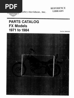 1971-84 HD FX Parts Catalog 99455-83C (Ref) .PDF Version 1 | PDF