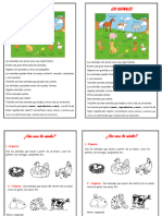 Ficha Los Animales - Grado Primero