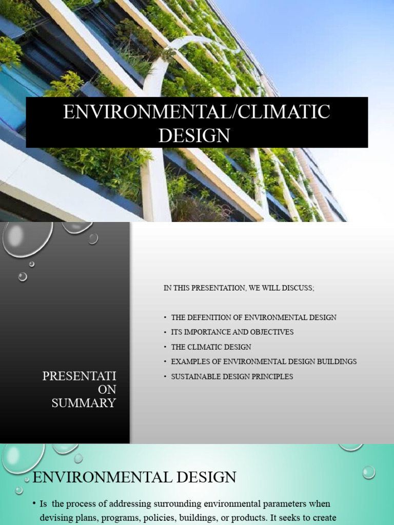 Introduction To Environmental Design g2 | PDF | Environmental Design ...