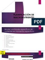 Semana 2. Planificacion Nutricional de Macronutrientes y Requerimientos Hidricos