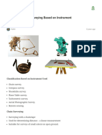 Classification of Surveying Based On Instrument Used - Civil Sna