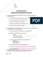 Ejercicios Administracion de Medicamentos y Fleboclisis