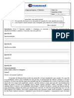 Avaliação Diagnostica de Língua Portuguesa - 3a EM