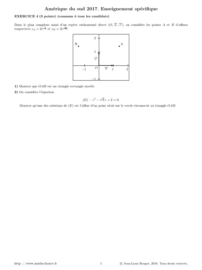 Corrigé de l'exercice 4 de maths | PDF | Triangle | Concepts mathématiques
