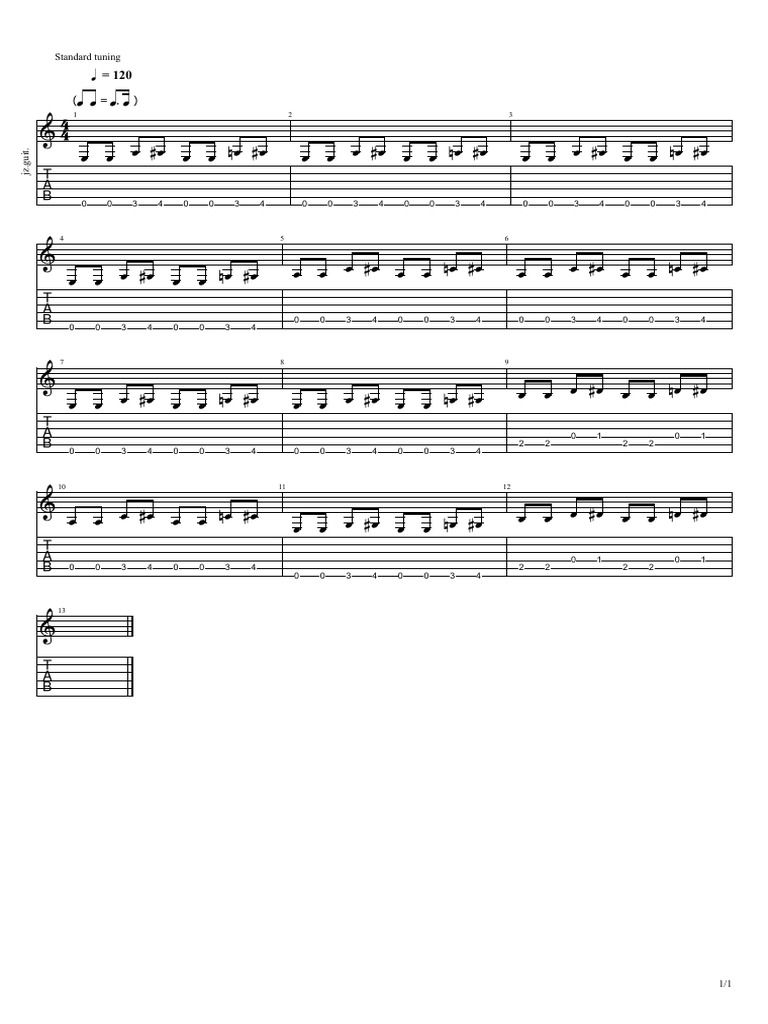 Standard tuning pdf