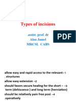 Types of Incision 3rd Year Power Point