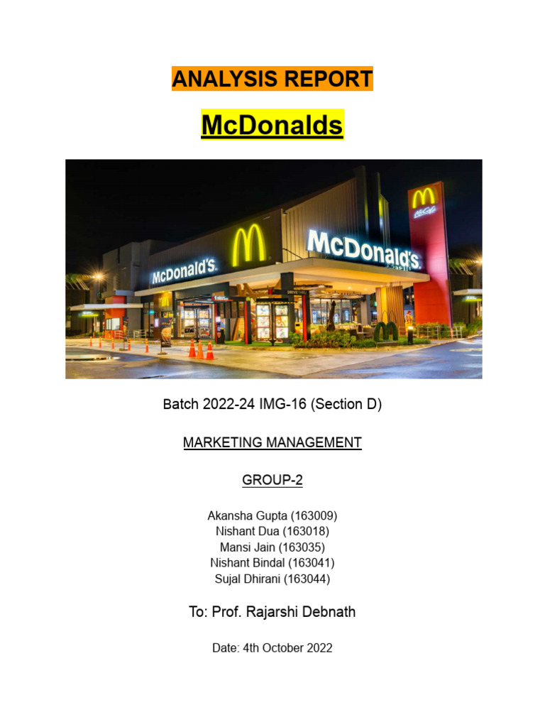 McDonald's PESTEL Analysis 2022-24 | PDF | Mc Donald's | Market ...