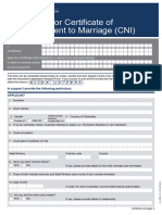 Form No Impediment Marriage