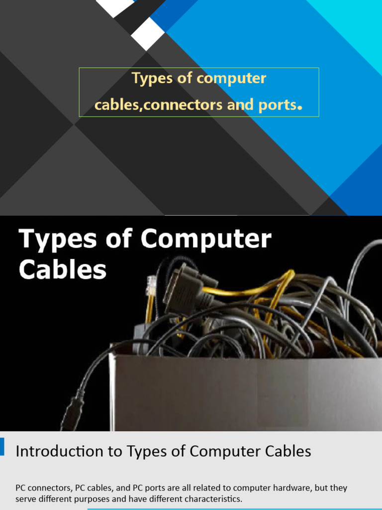 TLE 8 PPT PC CABLE New | PDF | Usb | Hdmi