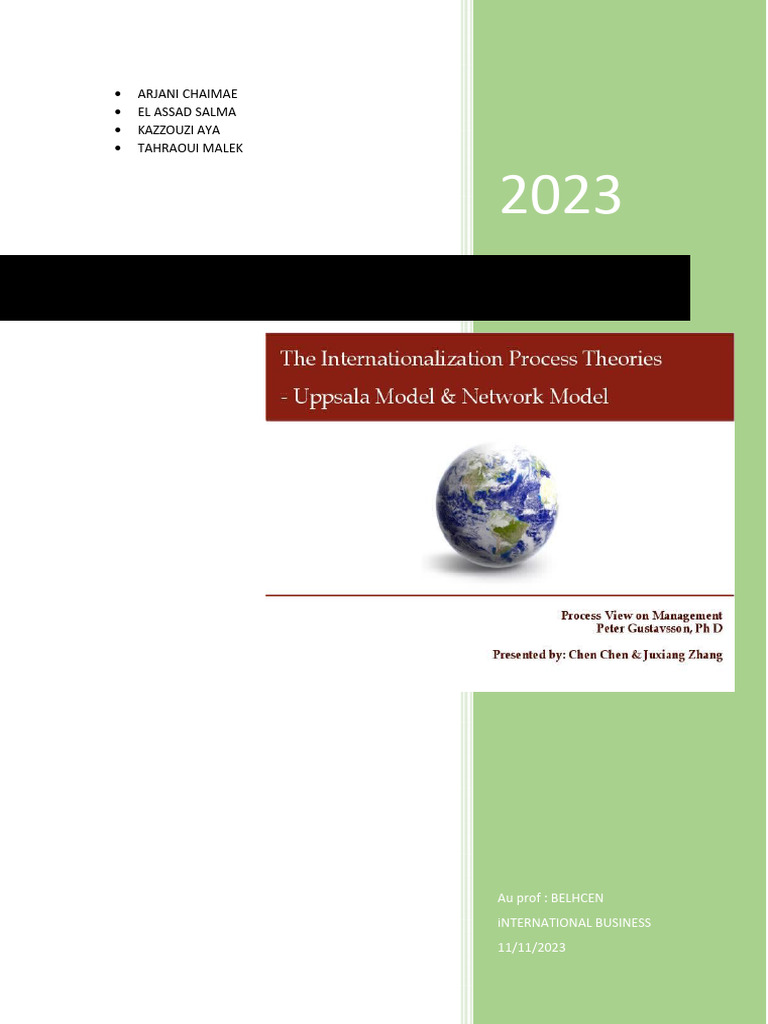Internationalization Theories | PDF | Internationalization | Market ...