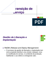 13 - Aula 4 - ITIL - Configuraçao de Liberação Implantação Testes Serviços e Avaliação