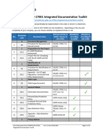 List of Documents EU GDPR ISO 27001 2022 Integrated Documentation Toolkit EN