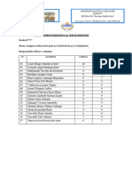 Calificaciones Tercer Bimestre - Seg