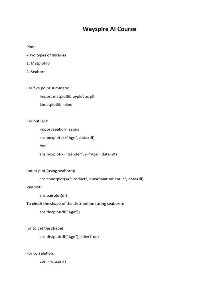 Wayspire Ai Course Pdf Computing Applied Mathematics