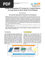 2023 07 13 Renewable Energy Lec4 Paper Problem Design Stand Alone PV System