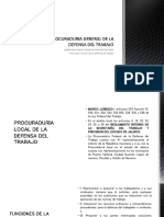 Explicación de La Procuraduría de La Defensa Del Trabajo e Inspección