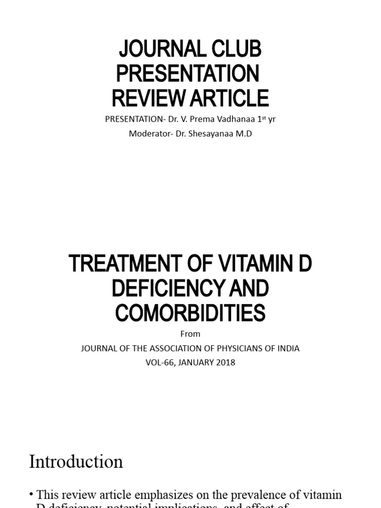 Journal Club Presentation 22.4.21 PDF Vitamin D Hypertension