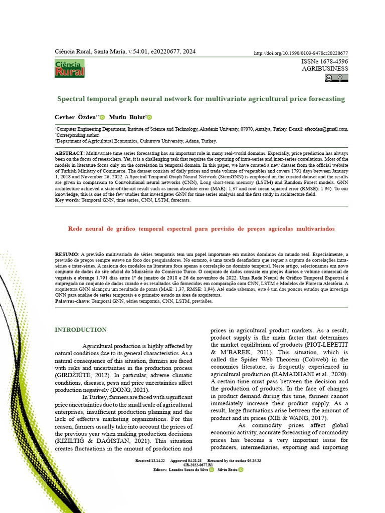 Spectral Temporal Graph Neural Network For Multivariate Agricultural ...