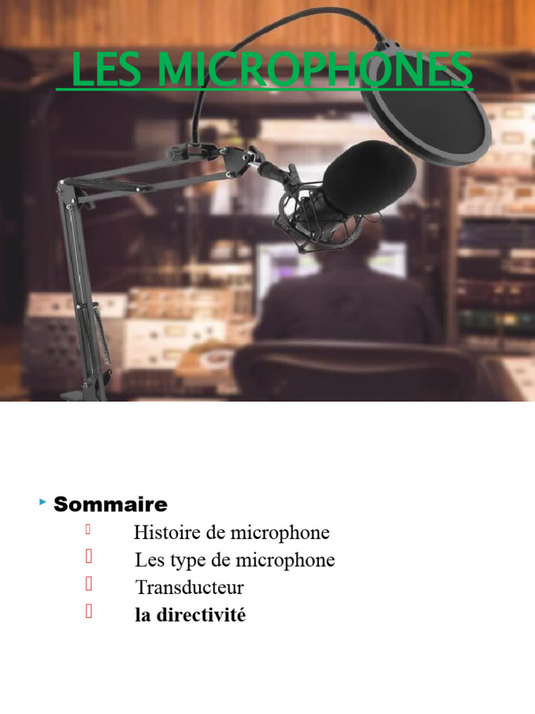 Types et fonctionnement des microphones | PDF | Microphone ...