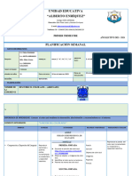 Planificación Del 10 Al 13 de Octubre 2023