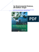 Test Bank For Environmental Science 12th Edition Enger