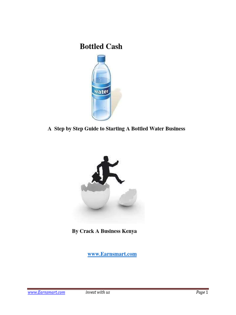 Bottle Water Biz PDF Water Purification Taxes
