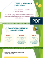 SEMANA 5 - COSTO VOLUMEN UTILIDAD y EL PUNTO DE EQUILIBRIO