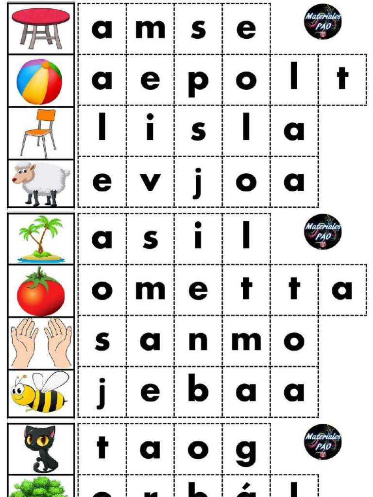 Formando Palabras | PDF