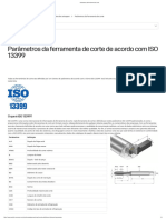 ISO 13399 - Parâmetros Da Ferramenta de Corte