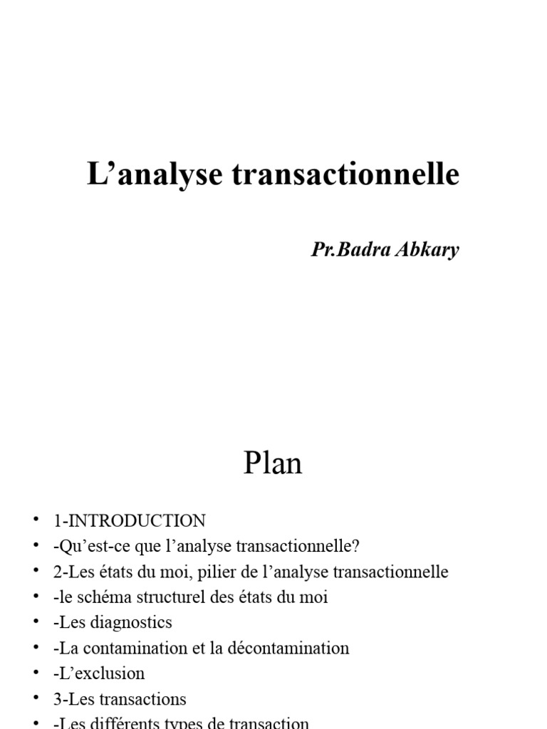 Comprendre l'analyse transactionnelle | PDF | Psychologie