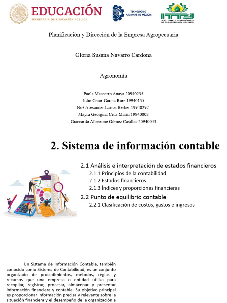 Tema 2 Sistema de Informacion Contable | PDF | Contabilidad | Estado ...