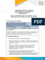Guía de Actividades y Rúbrica de Evaluación - Unidad 2 - Fase 2 - Exploración de Necesidades y Recursos Comunitarios