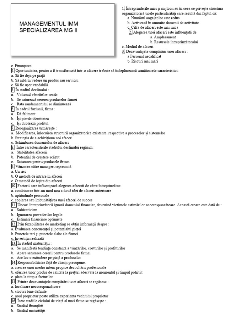 Grile Model | PDF