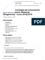 P4181103 - Tecnologías de Computación para Datos Masivos (Materias Obligatorias)