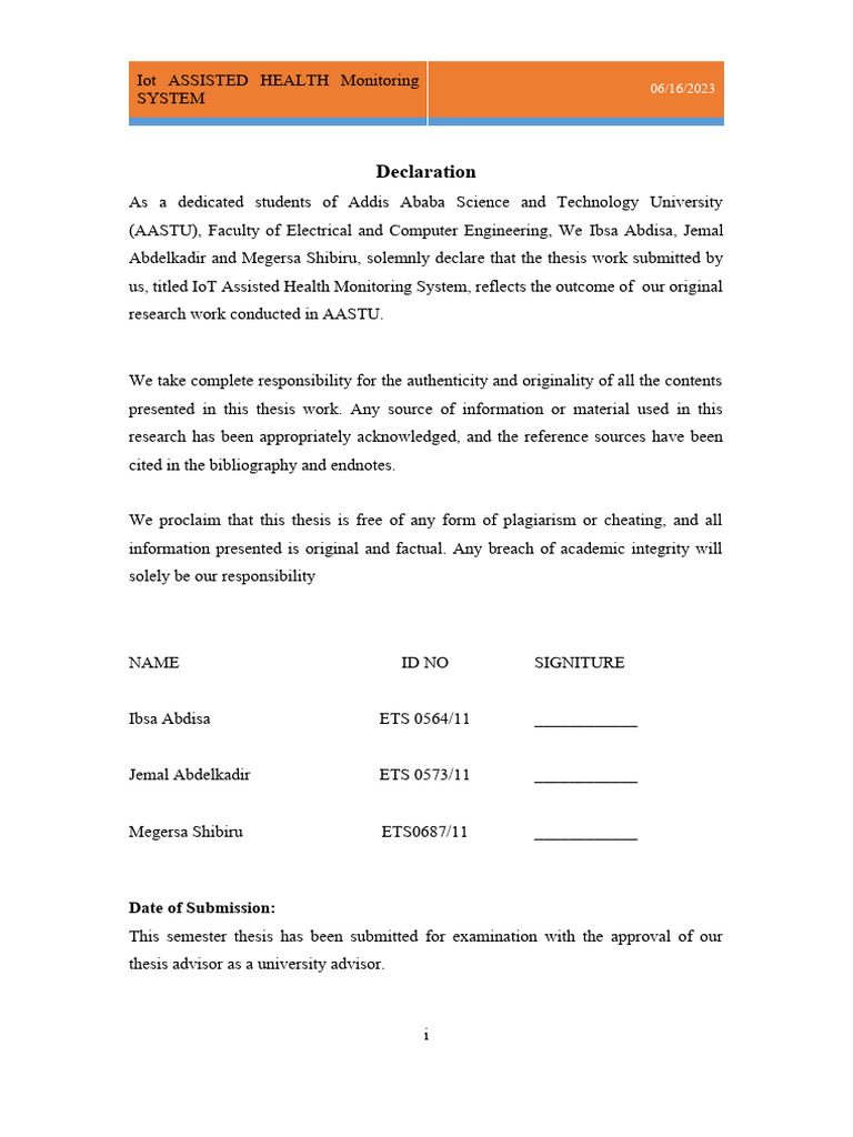 Final Thesis Report | PDF | Internet Of Things | Embedded System