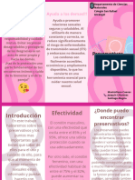 Folleto Sobre La Prevención Del Cáncer de Mama Ilustrado Moderno Rosa