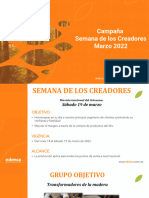 Campaña Semana Del Artesano Marzo 2022