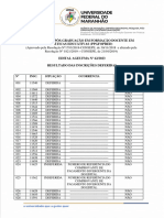 Lista de Deferimento Das Inscries