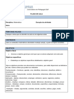 MODELO PLANO DE AULA - Esquema Orientador