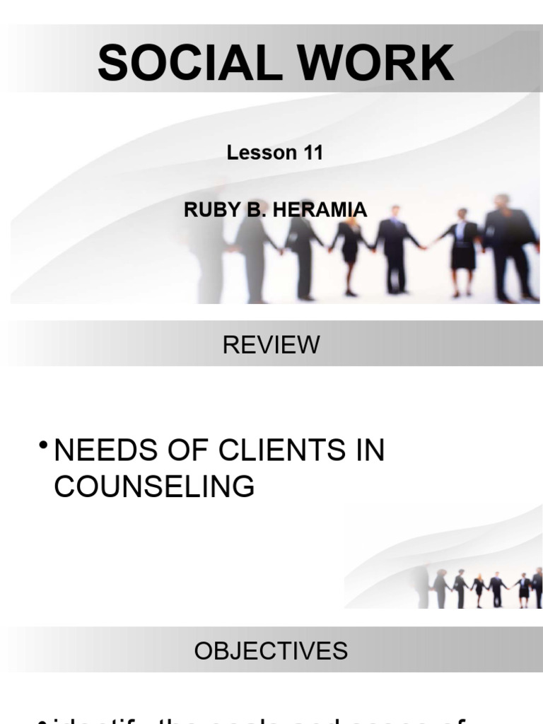 11 SocialWork PDF Social Work Dignity