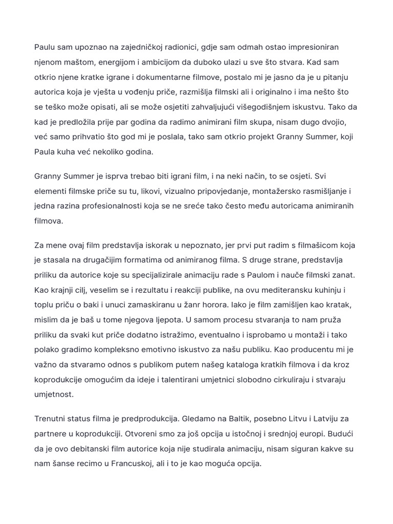 Produkcijski Note | PDF