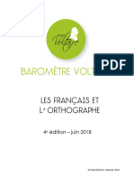 Barometre Voltaire 2018