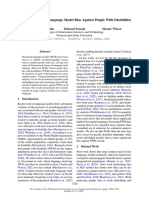 A Study of Implicit Language Model Bias Against People With Disabilities