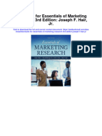 Test Bank For Essentials of Marketing Research 3rd Edition Joseph F Hair JR