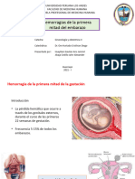 Hemorragias de La Primera Mitad Del Embarazo