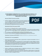 Un Recorrido Normativo en La Facturación Electrónica y El Documento Soporte en Adquisiciones Efectuadas Con No Obligados A Facturar