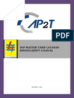 SOP Master Tarif Layanan Khusus (PKS KDPT A)