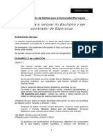 Guion Oración Bautismo para Esperanza