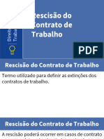 Recisão Do Contrato de Trabalho